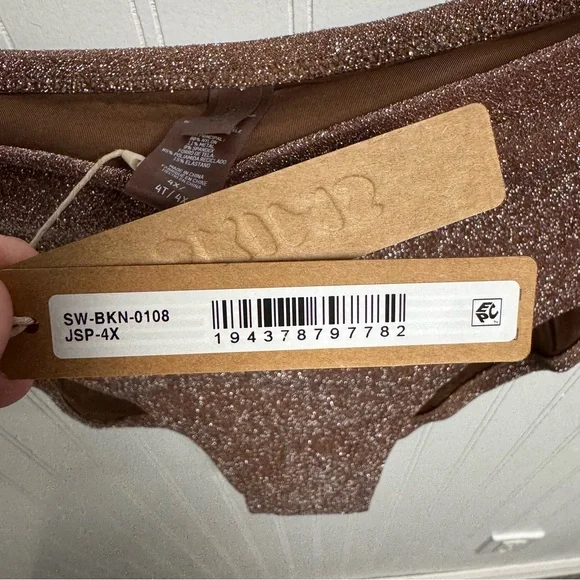 Skims Sparkling Brown Bikini Bottom - Picture 5 of 6